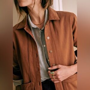 Sezane Will Jacket in Camel
